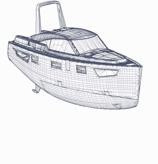 GIF of lifting swing keel on the Southerly yachts